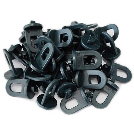 100 crochets de suspension pour serre, clips de fixation en plastique pour serre -- (1/5)