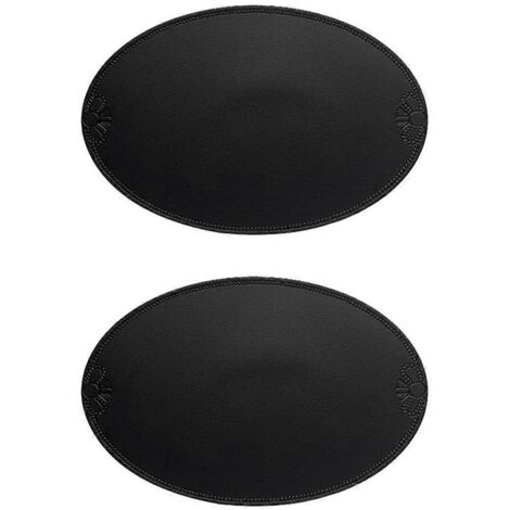 Set de table rétro en PU, style européen français, ovale, isolant, pour la maison D-- (1/5)