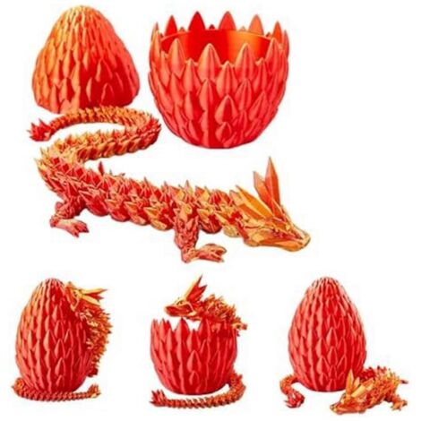 Œuf de Pâques, jouet dragon de 30 cm, œufs de dragon avec dragon à l'intérieur, vert (1/5)