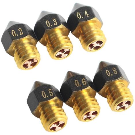 Lot de 6 buses en laiton revêtues de PTFE pour imprimante Pro MK8 (1/5)