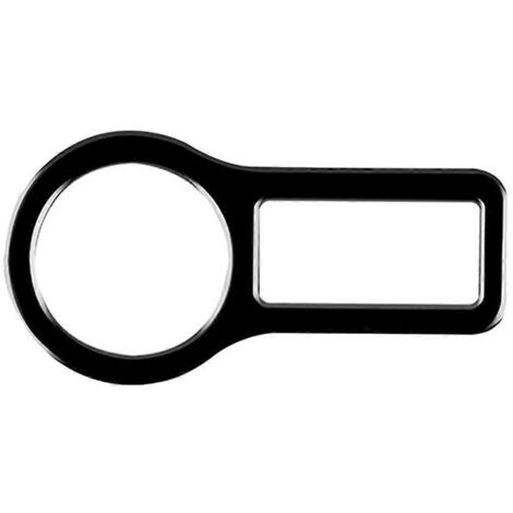 Cache-interrupteur de démarrage/arrêt moteur pour voiture à conduite à droite, noir brillant. (1/5)