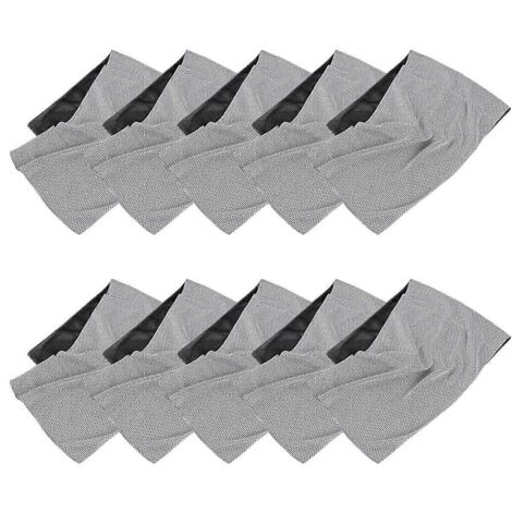 Serviette de sport grise claire à séchage rapide, idéale pour la salle de sport. (1/5)
