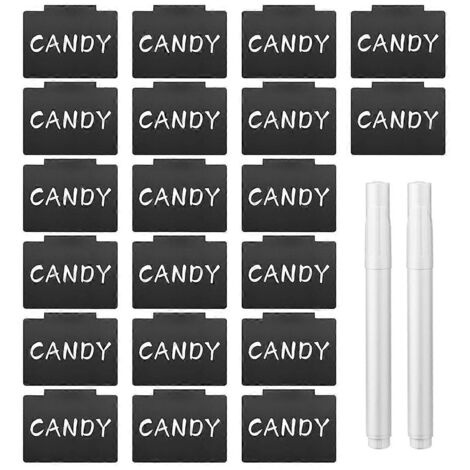 Étiquettes à clipser pour panier de rangement amovible en plastique (22 pièces) (1/5)