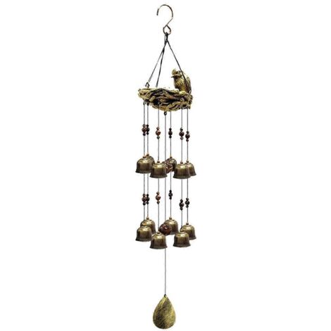 Carillon à vent en forme d'oiseau pour balcon, jardin ou fenêtre - (1/5)