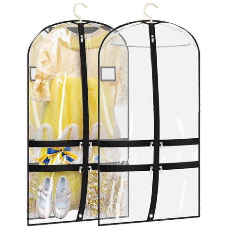 Lot de 2 sacs de danse transparents pour danseurs avec 4 poches -- (1/5)