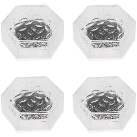 Lot de 4 lampes solaires de terrasse étanches pour jardin (blanc chaud) (1/5)