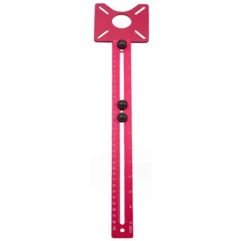 Gabarit circulaire pour défonceuse à rainure de fraisage - Pouces et cm B-- (1/5)