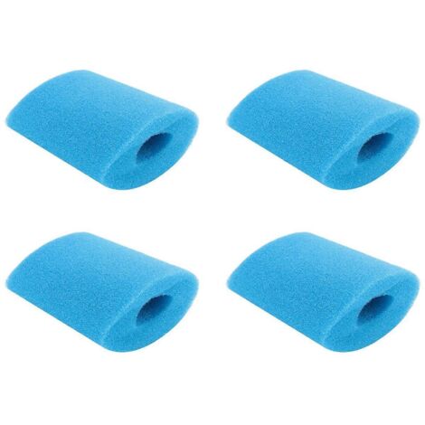 Lot de 4 éponges filtrantes pour piscine de type H, réutilisables et lavables. (1/5)