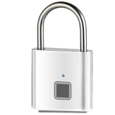 Serrure électronique à empreinte digitale - Argent (1/5)