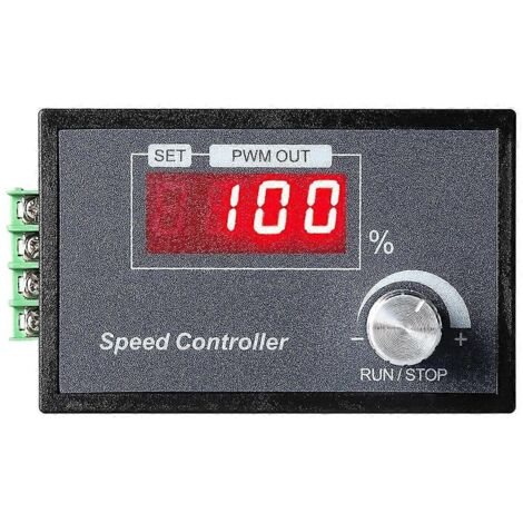 Contrôleur de vitesse pour moteur CC PWM 6-60 V 30 A avec affichage numérique et circuit imprimé (1/5)