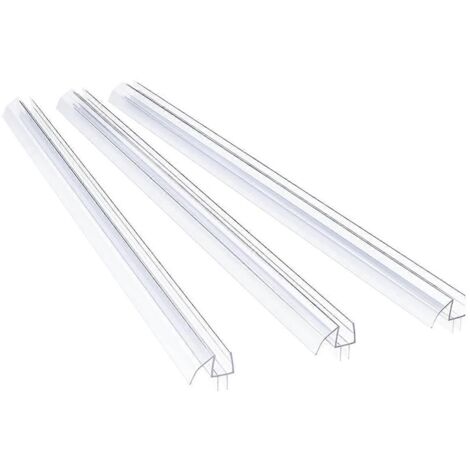 Joint d'étanchéité pour porte de douche en verre sans cadre de 3/8 pouce d'épaisseur (1/5)