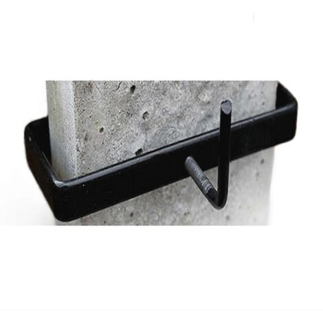 Support de fixation robuste pour poteau de clôture en béton de 4 pouces (1 pièce) (1/5)