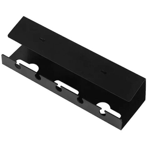 Support de câble sous la table, pour gérer les câbles de la multiprise, noir-- (1/5)