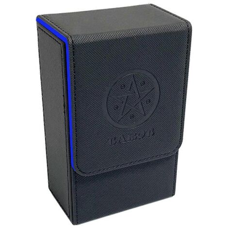 Boîte de rangement pour cartes de tarot noir et bleu-- (1/5)