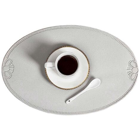 Set de table rétro en polyuréthane, style européen français, ovale, isolant, pour la maison - (1/5)