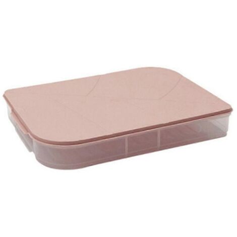 Bac à légumes pour réfrigérateur, récipients pour congélateur à raviolis roses-- (1/5)