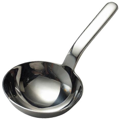 Louche à soupe profonde en acier inoxydable épais avec manche court ---