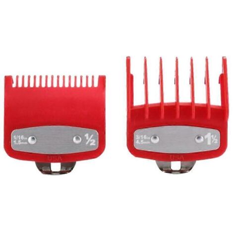 Pour tondeuse à cheveux, ensemble de peignes de guidage, protections standard, pièces de rechange -- (1/5)
