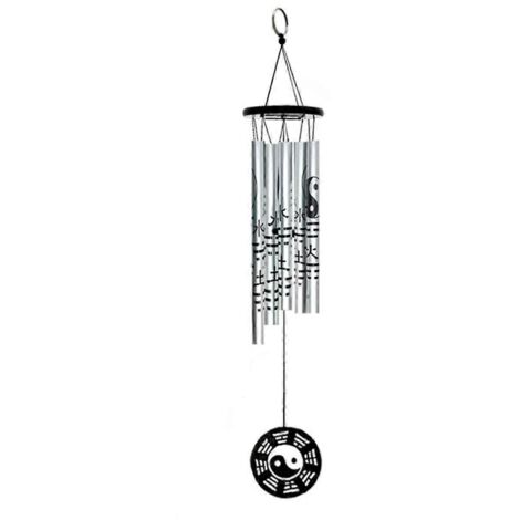 Petit pendentif carillon à vent bagua, carillon à vent rétro en métal-- (1/5)