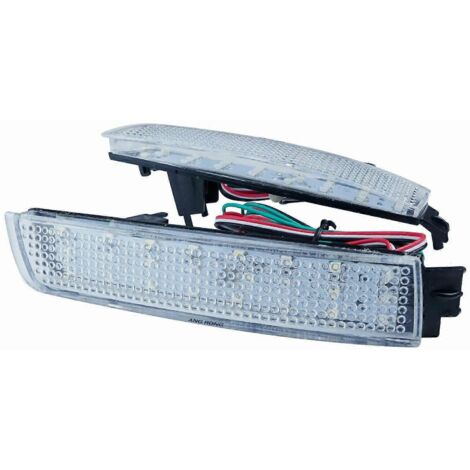 Feu de freinage arrière à LED transparent pour pare-chocs arrière de voiture-- (1/5)