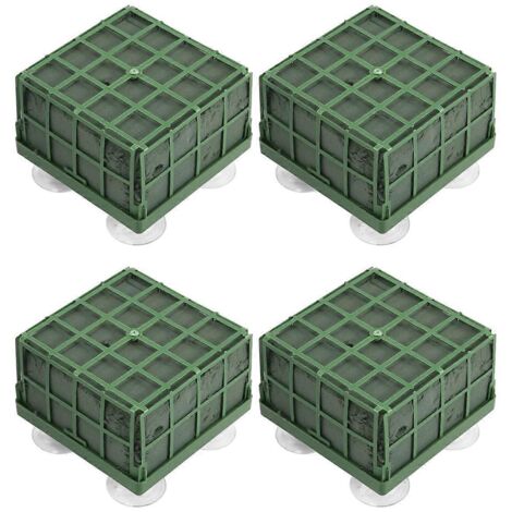Lot de 4 cages en mousse florale avec ventouse pour mariage (1/5)