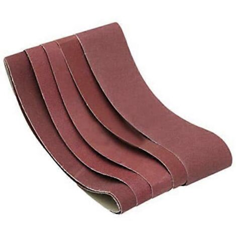 5 bandes abrasives 100 x 915 mm avec grains de 60, 120, 180, 240 et 320 (1/5)