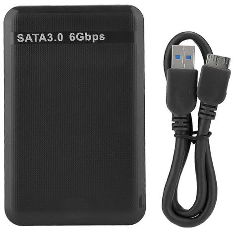 Boîtier pour disque dur mobile 2,5 pouces USB 3.0 SATA 3.0 haute vitesse 6 Gbit/s (1/5)