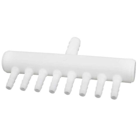 Valve de ventilation en plastique à 8 voies pour tube d'aquarium