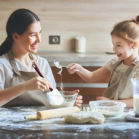 Spatule et cuillère-spatule robustes en silicone haute température --- (1/5)