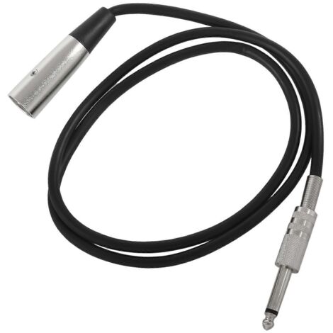 Câble XLR 3 broches vers jack 6,35 mm mâle 6,35 mm (1/4 pouce) de 1 mètre (3,3 pieds) (1/5)
