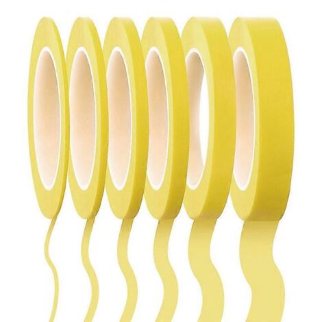 rouleaux de ruban à lignes fines 1/16, 7/10, 1/8, 1/4, 1/2, 3/4 pouce x 55 yards-- (1/5)