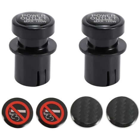 Lot de 2 capuchons de protection pour prises allume-cigare, protection enfant. (1/5)
