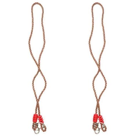 Kit de 2 sangles de suspension pour balançoire réglable pour enfant, jouet d'extérieur en corde. (1/5)
