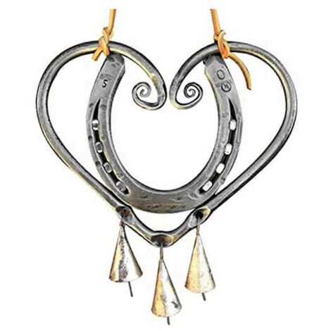 Carillon éolien Lucky Love avec clous en acier, pour jardin, terrasse. (1/5)