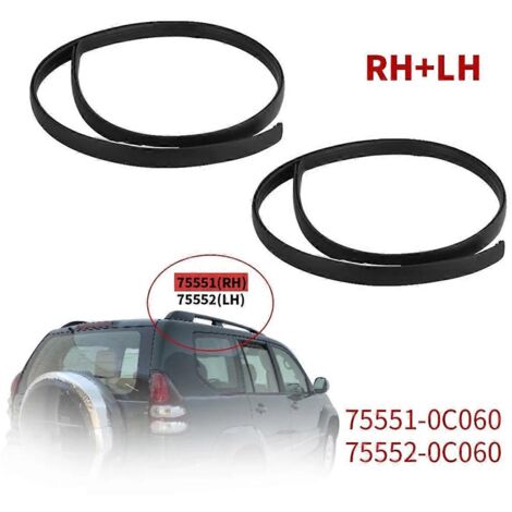 Bande de finition latérale pour drain de toit RH 75551-0C060 pour 2007-2021-- (1/5)