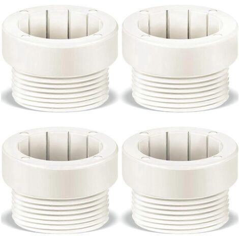 Adaptateur fileté pour stabilisateur de parasol de piscine, blanc. (1/5)