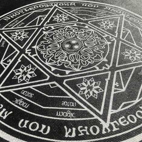 Nappe en forme de H avec motif de cartes de tarot, non tissée, magnifique motif -- (1/5)