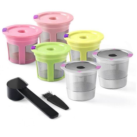 Capsules K réutilisables en acier inoxydable pour machines Keurig 2.0 et 1.0 (1/5)