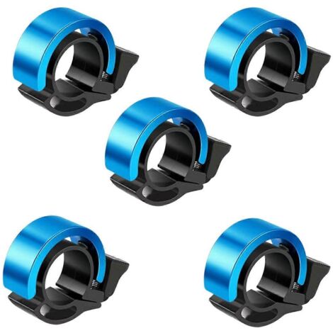 Sonnette de vélo bleue, sonnette universelle VTT super bruyante --- (1/5)