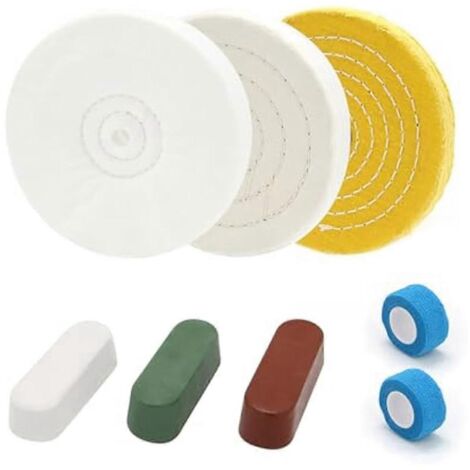 Disques de polissage de 6 pouces pour meuleuse d'établi -- (1/5)