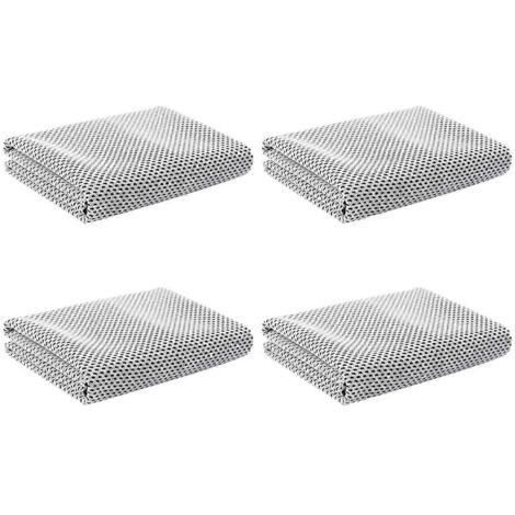 Lot de 4 serviettes rafraîchissantes pour le cou et le visage, serviettes rafraîchissantes-- (1/5)