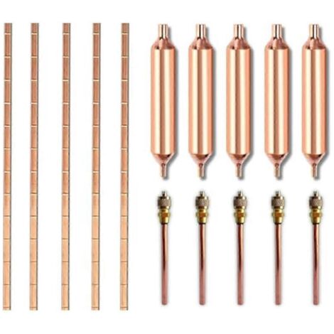 Filtre déshydrateur pour réfrigération, kit de réparation de climatiseurs 15 pièces -- (1/5)
