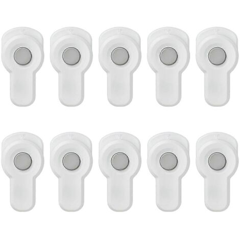 Lot de 10 verrous de sécurité pour porte de four et micro-ondes, loquet anti-ouverture. (1/5)