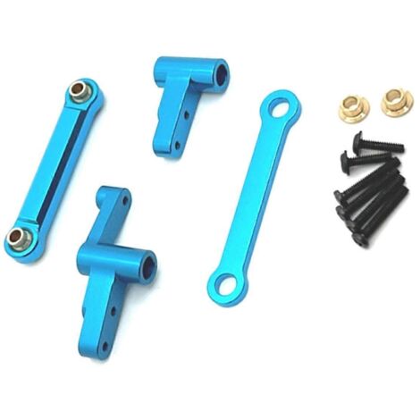 Kit de bras oscillant de direction pour voiture RC 1/14 - Pièces de mise à niveau bleues (1/5)