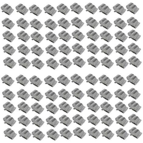 100 clips de fixation pour câbles photovoltaïques - Pinces de serrage pour câbles solaires (1/5)