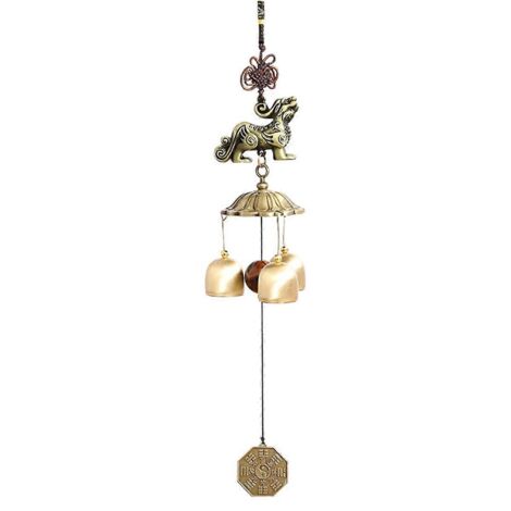 Pendentif carillon éolien en métal Pixiu Mascot, cloche en cuivre-- (1/5)