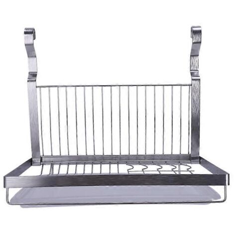 Égouttoir à vaisselle pliable en acier inoxydable, égouttoir à bols et assiettes (1/5)