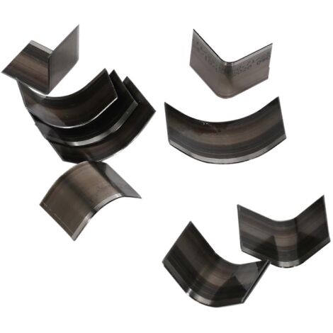 Outils de poinçonnage manuels ronds pour coins de cuir, 10 pièces, forme ovale pour bords de ceinture. (1/5)