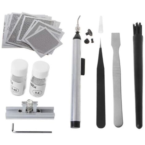 Kit de soudure à chaud direct pour le reballing BGA, destiné à la réparation et à la reprise de composants CMS.