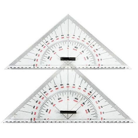 Règle triangulaire pour le dessin de cartes navales, règle triangulaire de 300 mm (1/5)